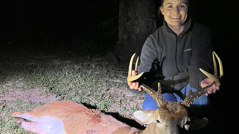 Randi Menard's first buck