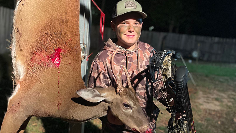 Brecken's first bow kill