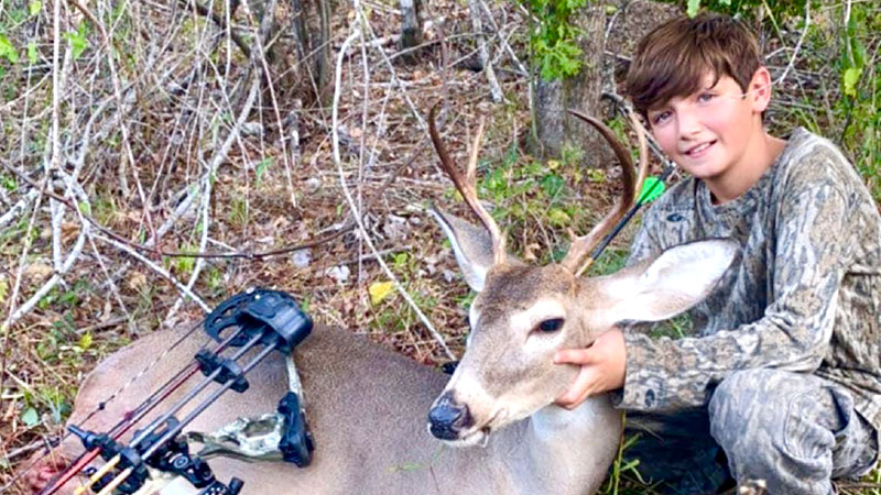 Kolt got his first buck