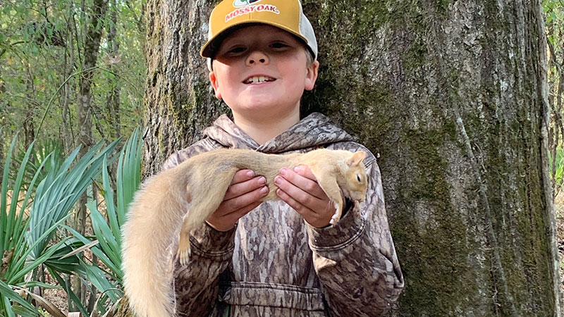 John Henry Erwin's blonde squirrel