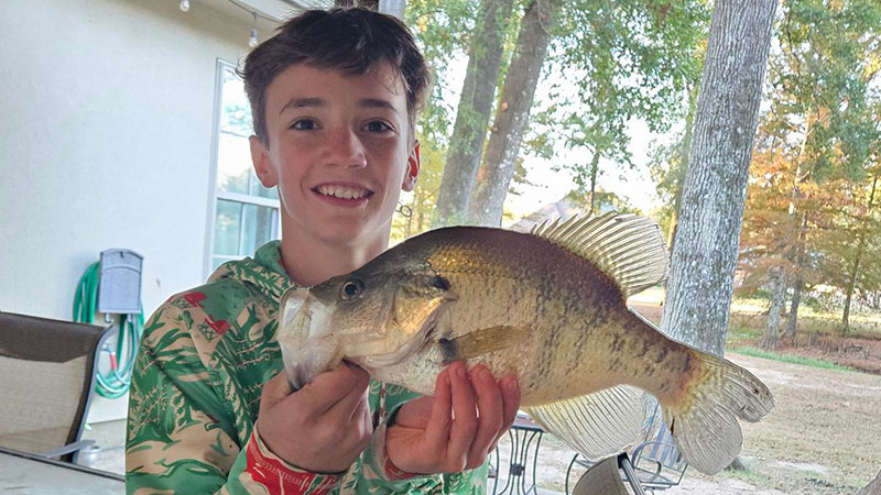 Fisher Gafford's 2-pound crappie