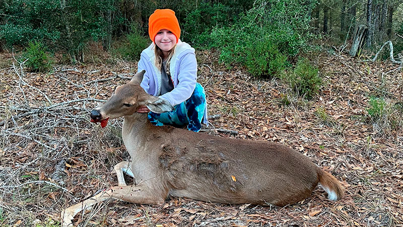 Makenzie Herrington's first deer