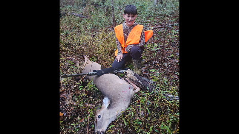 Kason “Bruiser” Gautreaux's first deer