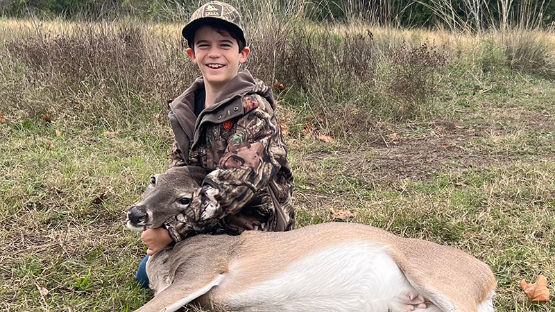 Thomas Templeton's first deer