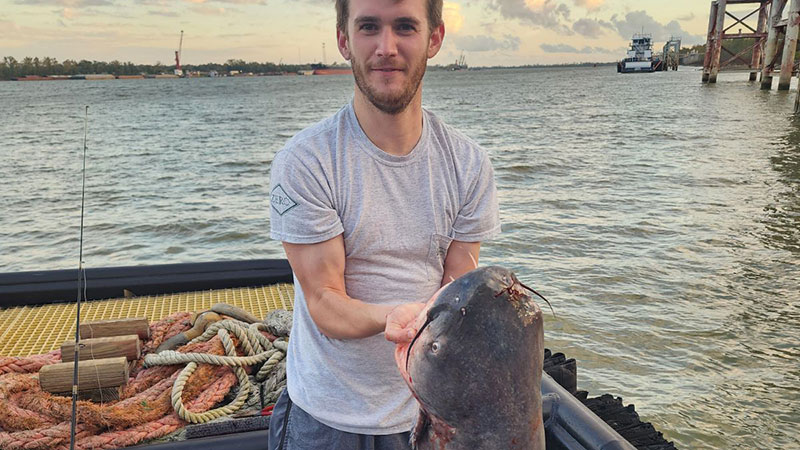 William McLean's big catfish