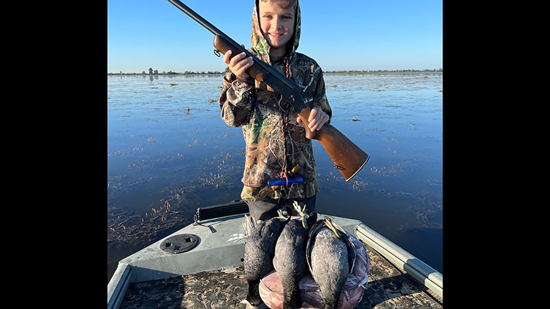 Eli Stelly got his first pouldeau