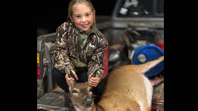 Josie Wilkes gets her first deer