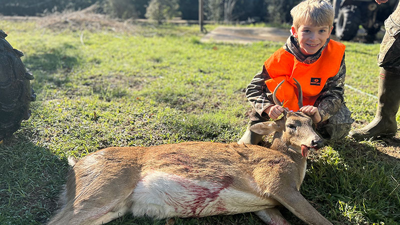 Rhett Dronet's first deer