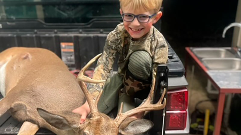 Fletcher Doyle's first deer