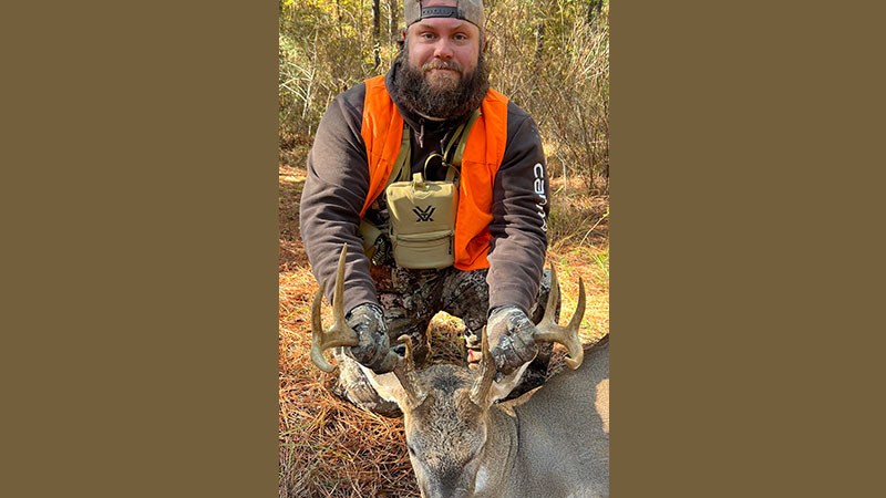 Joshua Thomas with a beautiful Winn Parish buck taken Nov. 27.