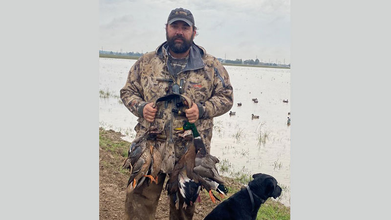 Justin Granger and Ace on Nov. 14, 2023 in Rayne.