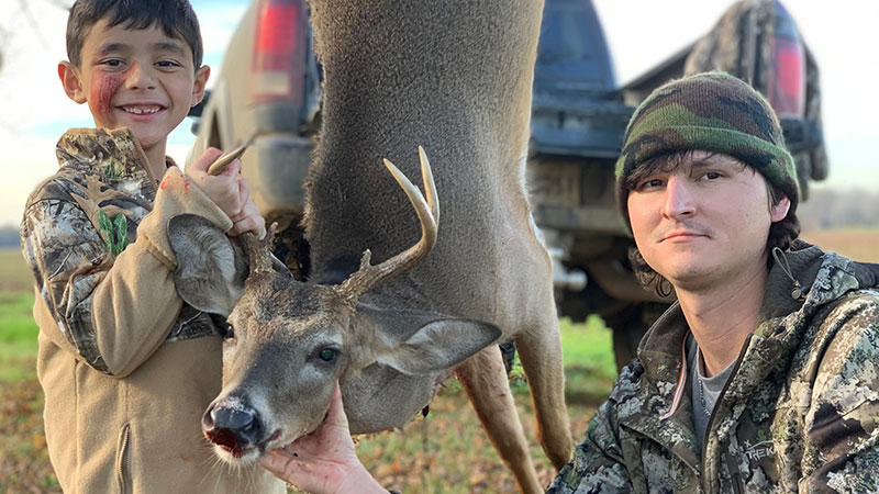 Bronson Pierite's first buck