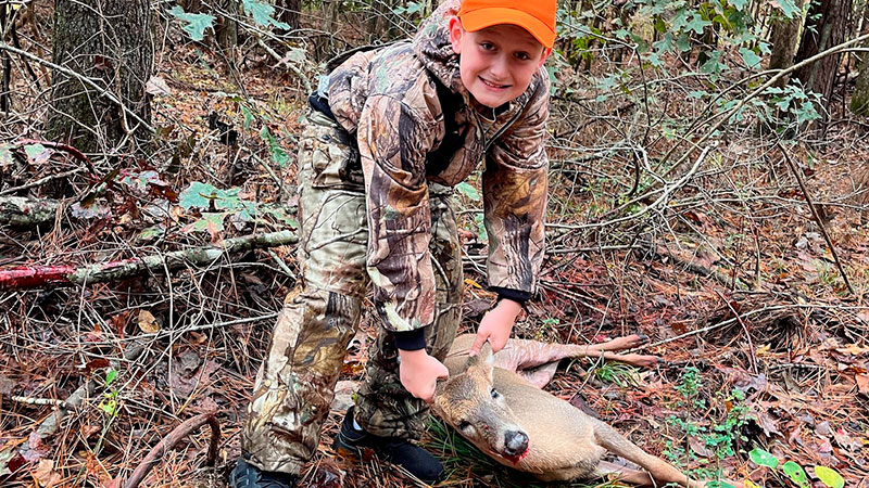 Ayden Neevel's first deer