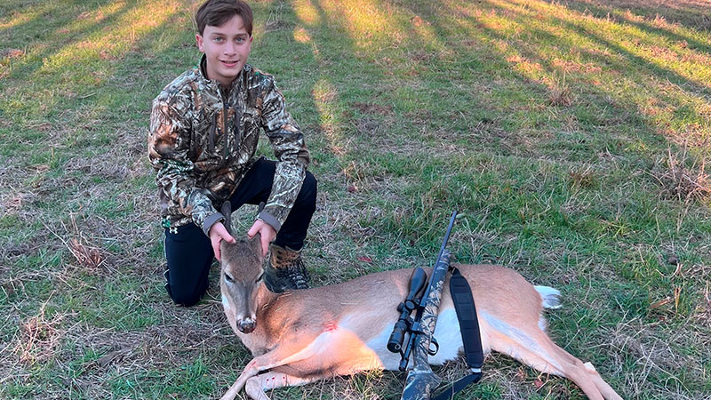 William Fernandez's first deer