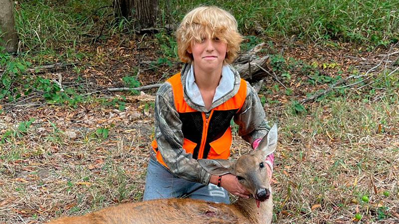 Brayden Stanford's first deer