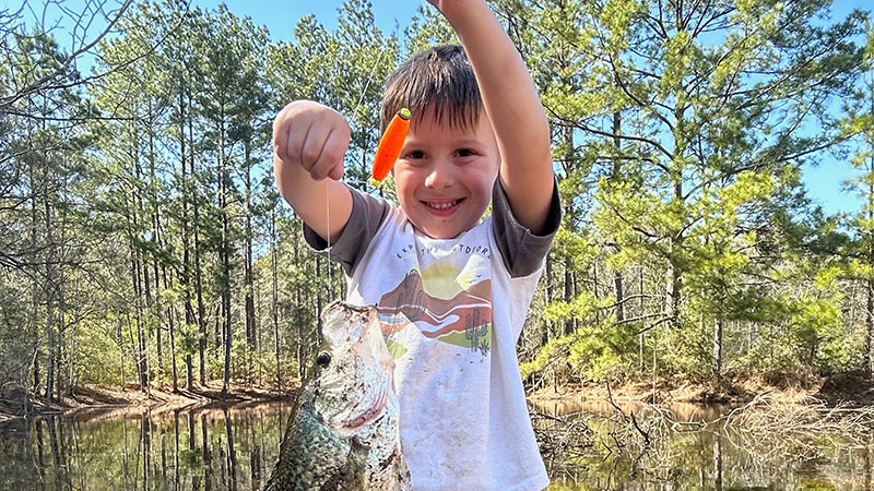 Connor Kinnison's first white perch