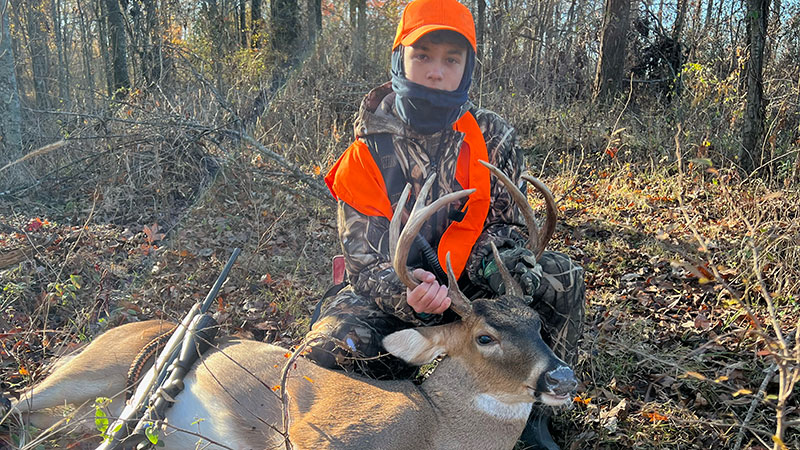 Cory Duplichan Jr. got his first buck