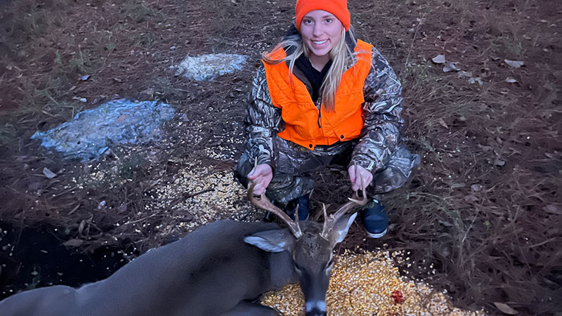 Katie Abshire's first buck