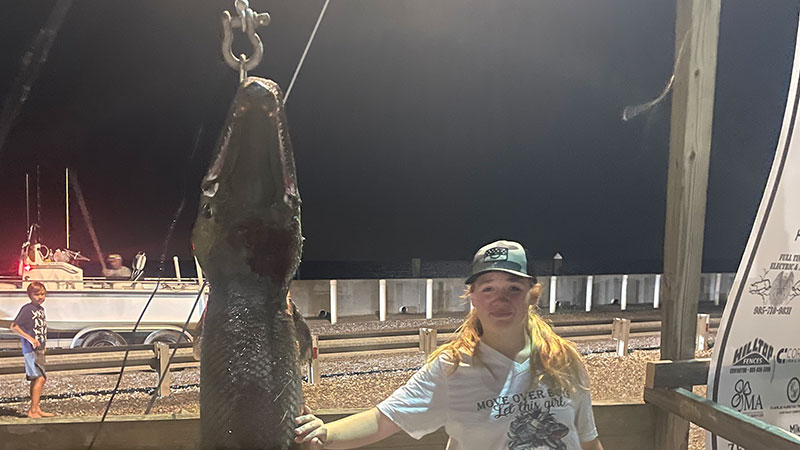 Molly Sharp and her big gar