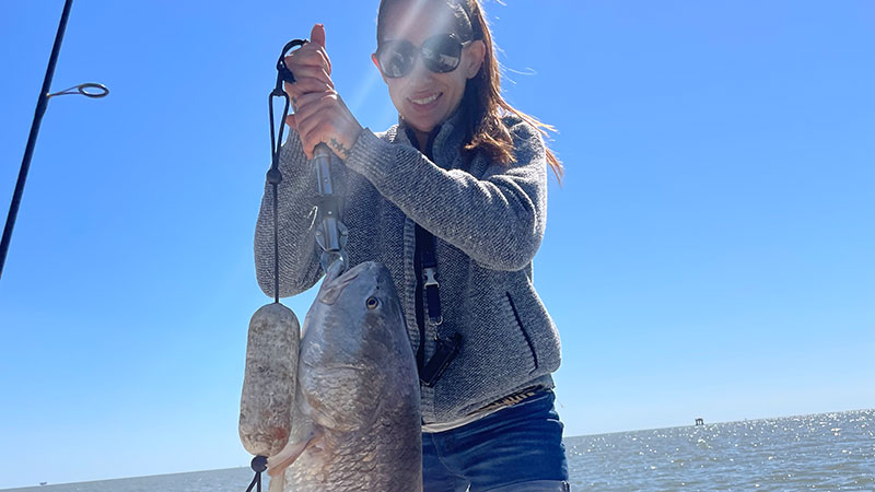 Kelli Chauvin Belanger's 25-pound redfish