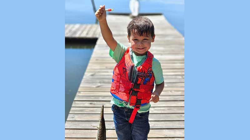 Jeremiah Luty at Larto Lake