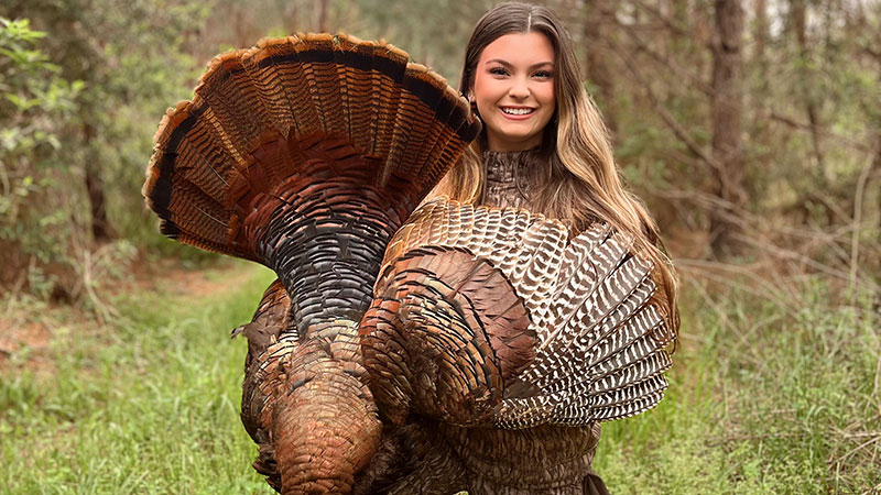 Shelby Fontenot's first gobbler