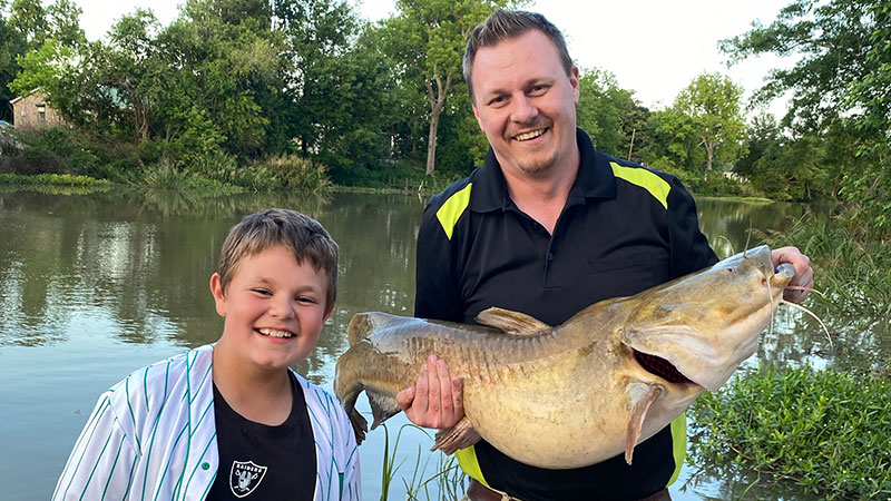 Emmett Shepherd's big catfish