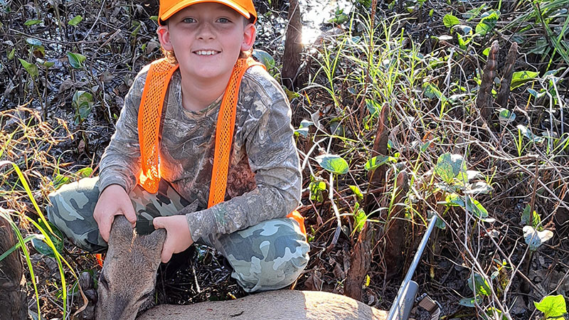 Fisher Aguillard's first deer