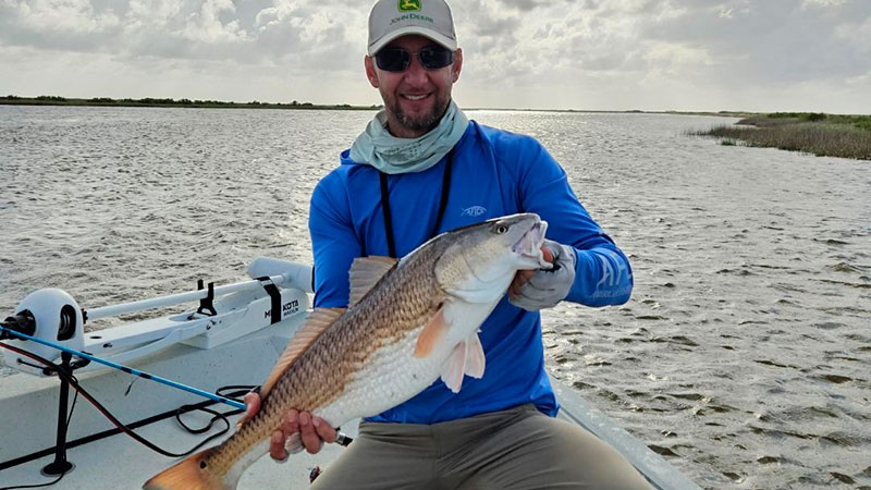A Grand Isle redfish for Neal Edwards