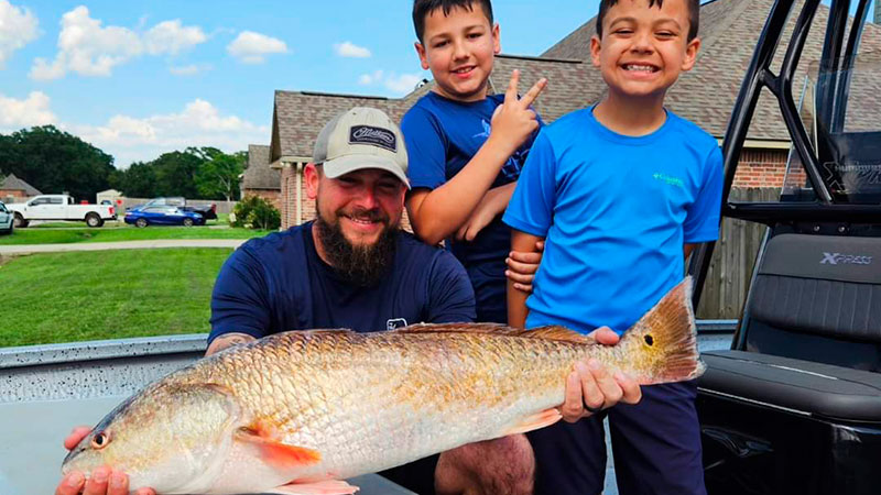 Thibodeaux family gets their limit of reds