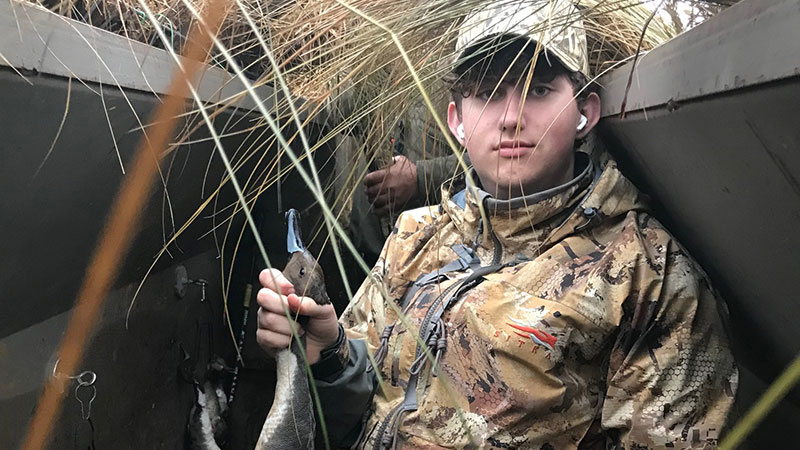 John Henry Stefanski's first pintail drake