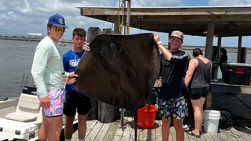 Sebastian Willis and his stingray