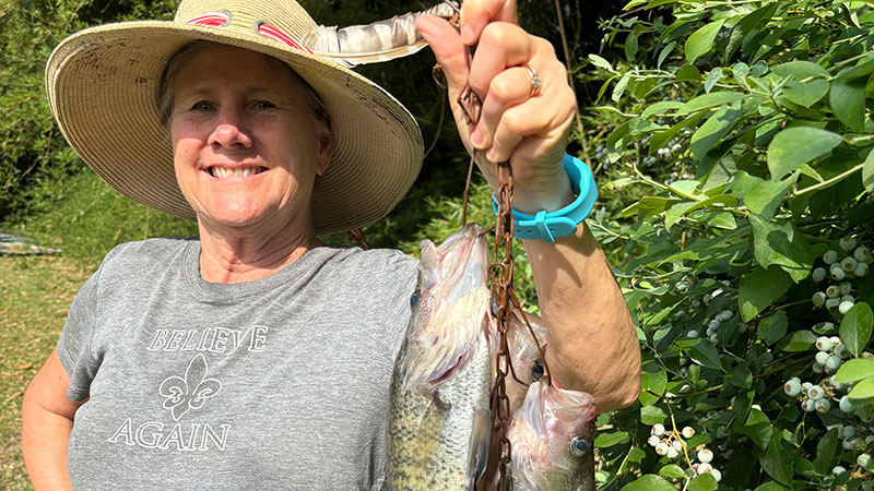 Mamae Ely's sac-a-lait stringer