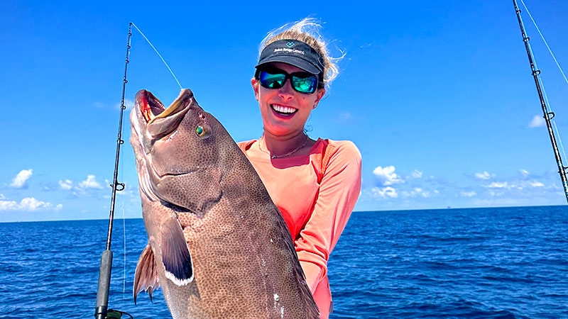 Mallory Talley's huge scamp grouper
