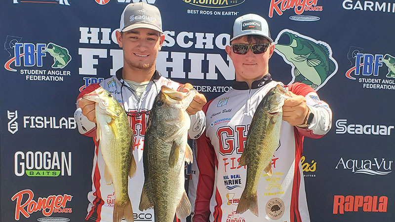 Justin Blais and Chance Babb with GHS Fishing